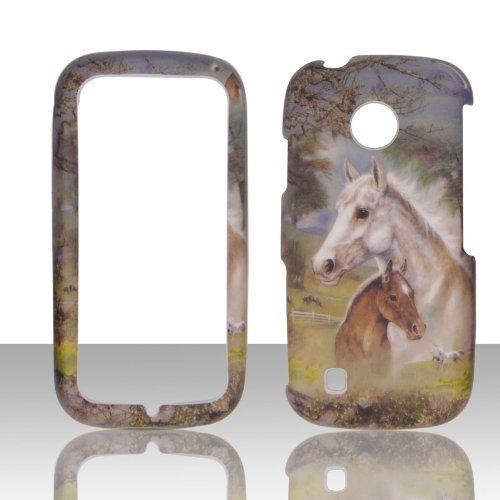 6930524406122 - RACING HORSES LG COSMOS TOUCH, ATTUNE, VN270, MN270 VERIZON CASE COVER PHONE HARD COVER CASE FACEPLATES