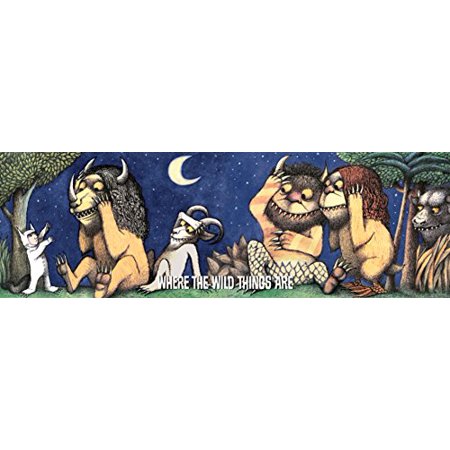 0693090316191 - WHERE THE WILD THINGS ARE (MAURICE SENDAK) MAX BE STILL CHILDRENS LITERARY DECORATIVE POSTER PRINT 12X36