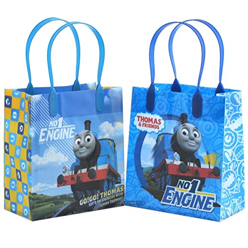 6931190811166 - THOMAS AND FRIENDS  NO 1 ENGINE PREMIUM QUALITY PARTY FAVOR REUSABLE GOODIE SMALL GIFT BAGS 12 (12 BAGS)