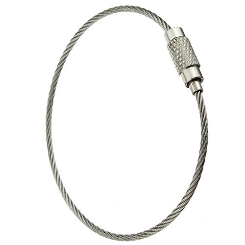 6931254787857 - TRINK STAINLESS STEEL WIRE KEYCHAIN CABLE KEY RING (10PCS)