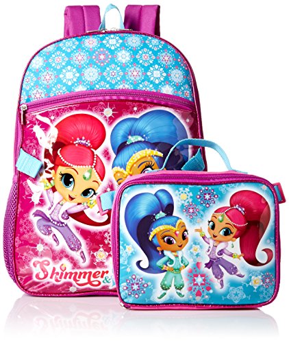 0693186430114 - NICKELODEON GIRLS' SHIMMER AND SHINE BACKPACK WITH LUNCH, PURPLE