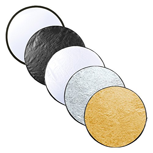 6932083813731 - LONGRUNER PORTABLE MULTI-DISC COLLAPSIBLE PHOTOGRAPHY PHOTO REFLECTOR ROUND MULTI DISC LIGHT REFLECTOR FOR STUDIO OR ANY PHOTOGRAPHY SITUATION INCLUDES CARRYING POUCH (24(60CM))