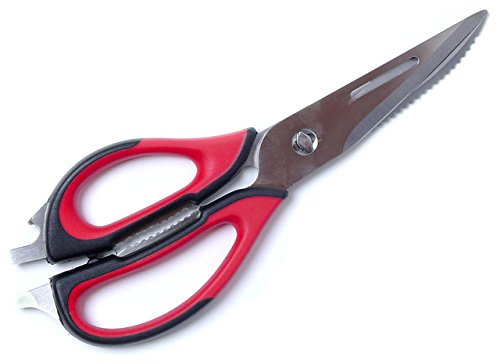 6932301300050 - KITCHEN SCISSORS. OUTDOOR/INDOOR BBQ,R/V CUT POULTRY, BEEF, PLASTIC PAPER. TAKE APART FOR EASY CLEANING OR MAKES A GREAT KNIFE