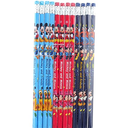6933122544128 - DISNEY MICKEY MOUSE AND FRIENDS 12 WOOD PENCILS PACK