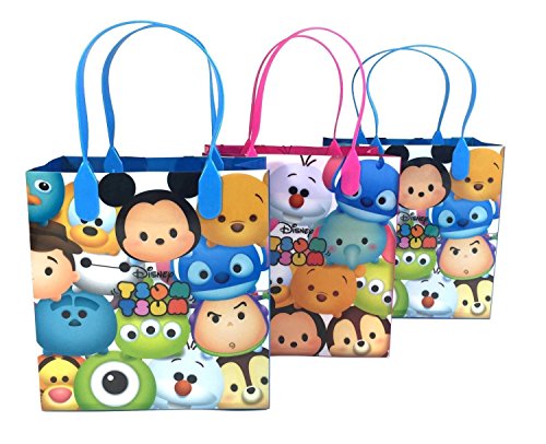 6933122544692 - DISNEY TSUM TSUM SMALL REUSABLE PARTY FAVORS GOODIE GIFT BAGS ( 12 BAGS)