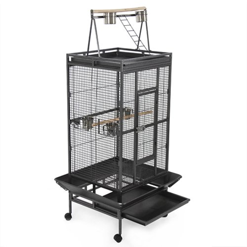 6933315500016 - BEST CHOICE PRODUCTS NEW LARGE PLAY TOP BIRD CAGE PARROT FINCH MACAW COCKATOO BI
