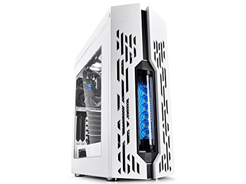 6933412712978 - DEEPCOOL GENOME WORLDWIDE FIRST UNIQUE PC CASE WITH INTEGRATED 360MM LIQUID COOLING SYSTEM WHITE CASE WITH BLUE HELIX