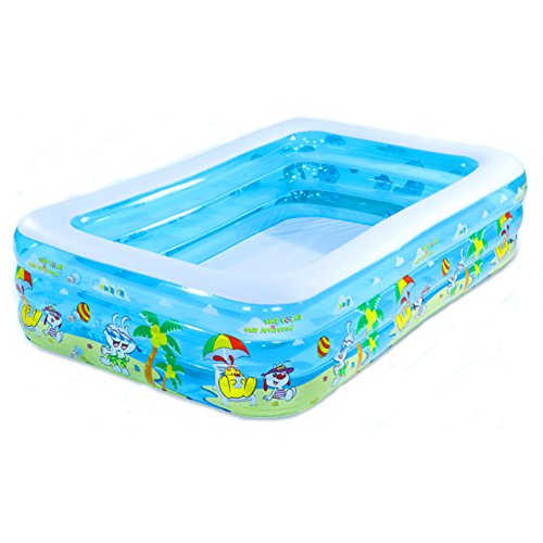 6933506638009 - ANGELBUBBLES HEALTHY DOUBLE LAYER GASBAG QUALITY BABY TODDLER KIDS CHILDS OCEAN POOL SWIMMING PADDLING POOL (BLUE)