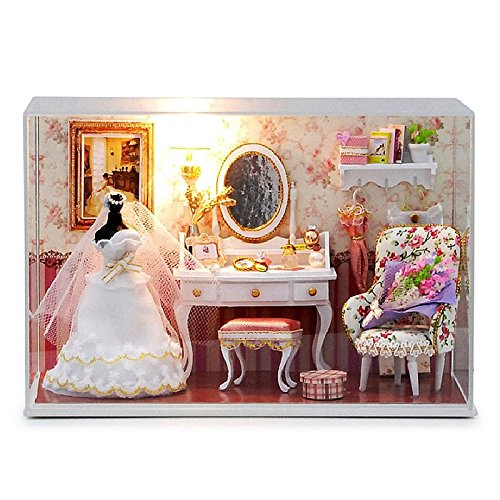 6933933227517 - DIY WOODEN MINIATURE DOLL HOUSE FURNITURE TOY MINIATURE PUZZLE MODEL HANDMADE DOLLHOUSE CREATIVE BIRTHDAY GIFT-LOVE YOU FOREVER