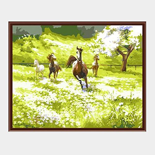 6934117562974 - ARTSHOP THE PAINTINGS ON THE WALL HORSE PICTURE PAINTING MODERN COLORING-BY-NUMBERS QUADROS DECORATIVOS PARA SALA G