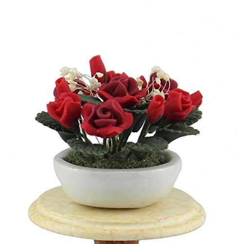 6935452200705 - GENERIC RED BEAUTIFUL FLOWER FOR 1/12 SCALE DOLLHOUSE FURNITURE