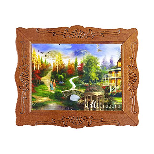 6935452205069 - FINE 1/12 SCALE MINIATURE PRINT OF FAIRY TALE WORLD IN WOOD FRAMED FOR HOME DÉCOR