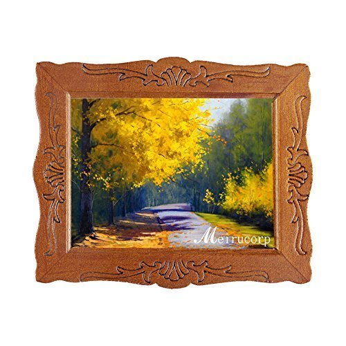 6935452205526 - 1:12 FINE SCALE MINIATURE AUTUMN SCENERY IN PICTURE IN WOOD FRAME FOR HOME DÉCOR