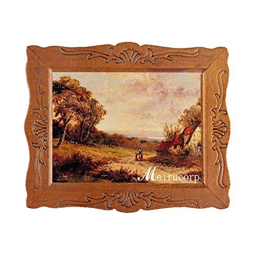 6935452205564 - 1:12 FINE SCALE MINIATURE PRINT OF LABOR SCENE WITH WOOD FRAME FOR HOME DÉCOR