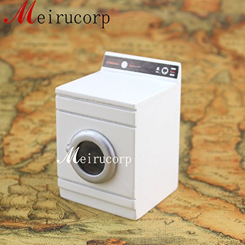 6935452206721 - 1:12 SCALE DOLLHOUSE MINIATURE CUTE WASHING MACHINE WHITE FOR HOME DECORATION