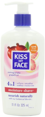 6935743164297 - KISS MY FACE MOISTURE SHAVE NATURAL SHAVING CREAM, POMEGRANATE GRAPEFRUIT SHAVING SOAP, 11 OUNCE