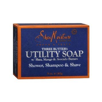 6935743175903 - SHEA MOISTURE - THREE BUTTERS UTILITY SOAP CLEANSING BAR FOR MEN - 5 OZ.