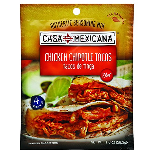 6935743693728 - CASA MEXICANA AUTHENTIC SEASONING MIX - CHICKEN CHIPOTLE TACOS - HOT - 1 OZ - CASE OF 12