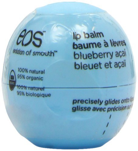 6935743768044 - EOS PRODUCTS LIP BALM - SMOOTH SPHERE - ORGANIC - BLUEBERRY ACAI - .25 OZ - CASE OF 8