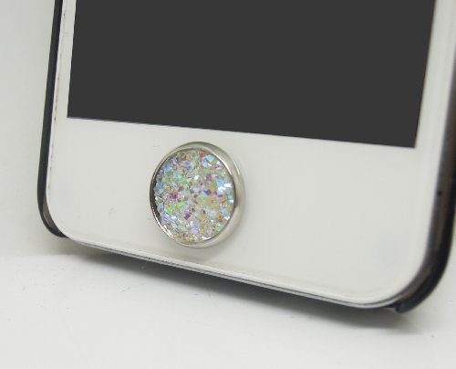 0693698394058 - GIFT FOR GIRLS 1PC PAVED SHINNY OPAL LIKE CRYSTAL CIRCLE HOME BUTTON STICKER FOR IPHONE 4,4S,4G,5,5C, IPAD2,3,4 IPAD MINI CELL PHONE CHARM KIDS GIFT BEST FRIEND GIFT