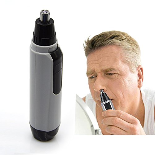 6937882759594 - CAREME(TM) ELECTRIC NOSE, EAR AND FACIAL HAIR TRIMMER WITH VORTEX CLEANING SYSTEM FOR MEN AND WOMEN, INCLUDES CLEANING BRUSH AND PROTECTIVE CAP, POWERED BY 1PC AA BATTERY (NOT INCLUDED)