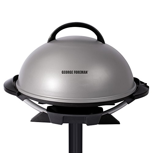 6938021969607 - GEORGE FOREMAN GFO240S INDOOR/OUTDOOR ELECTRIC GRILL, SILVER