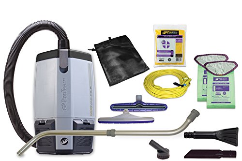 0693822074276 - PROTEAM VACUUM BACKPACK, PROVAC FS 6 HEPA COMMERCIAL BACKPACK VACUUM CLEANER WITH SMALL BUSINESS KIT, 6 QUART