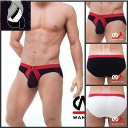 6939895111734 - MEN'S LOW-WAIST SEXY WJ NET EXTERNAL RINGS TO PROTECT JJ UNRESTRAINED PERSONALITY BRIEFS