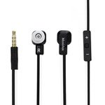 6939895149348 - MOSIDUN NOODLE MIC EARBUDS HEADSET FOR IPHONE 5 4S IPAD IPOD SAMSUNG HTC - WHITE / BLACK