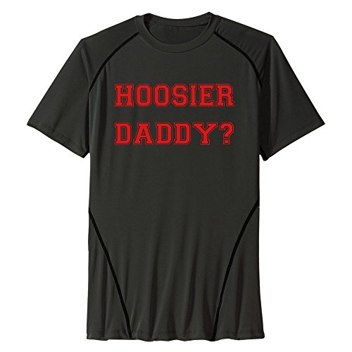 Topneen Mens Hoosier Daddy Athletic Active Dri Fit T Shirt Black