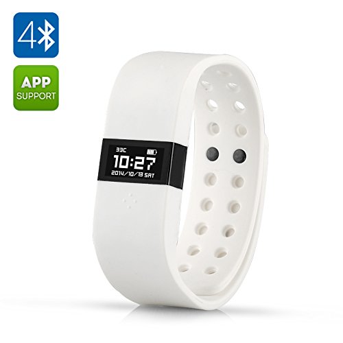 6941377699708 - DIGICARE ERI TOUCH SCREEN SMART BRACELET - 0.49 INCH OLED DISPLAY, BLUETOOTH 4.0, ACTIVITY TRACKER, THERMOMETER (WHITE)