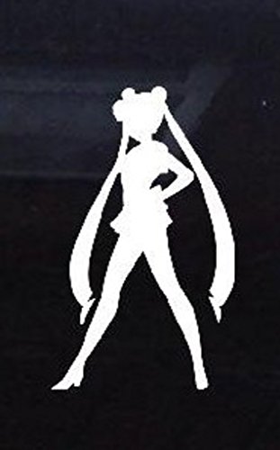 0694157131368 - SAILOR MOON SERENA (WHITE 5.5 IN) VINYL DECAL STICKER FOR CAR AUTOMOBILE WINDOW WALL LAPTOP NOTEBOOK ETC.... ANY SMOOTH SURFACE SUCH AS WINDOWS BUMPERS | 5.5 IN | KCD230