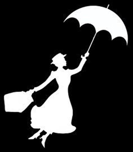 0694157131535 - MARY POPPINS DECAL | VINYL DECAL STICKER FOR CAR AUTOMOBILE WINDOW WALL LAPTOP NOTEBOOK ETC.... ANY SMOOTH SURFACE SUCH AS WINDOWS BUMPERS | 5.5 X 5 IN| KCD247
