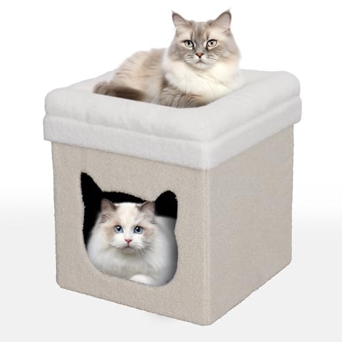 6942348107086 - FOLDABLE CAT HOUSES CONDO BEDS FOR SMALL MEDIUM LARGE PETS INDOOR