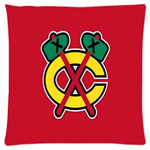 6943865119392 - GENERIC-CHICAGO BLACKHAWKS THROW SQUARE PILLOW CASE 18X18 INCHES FASHIONABLE DIY CUSTOM PERSONALIZED PILLOWCASE DESIGN