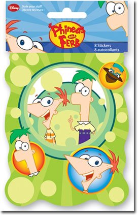 0694395015796 - PHINEAS & FERB BIG BAD BITS STICKER PACK
