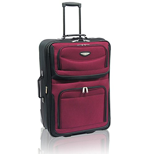 0694396692637 - TRAVELERS CHOICE TRAVEL SELECT AMSTERDAM 25-INCH EXPANDABLE ROLLING UPRIGHT, BURGUNDY, ONE SIZE
