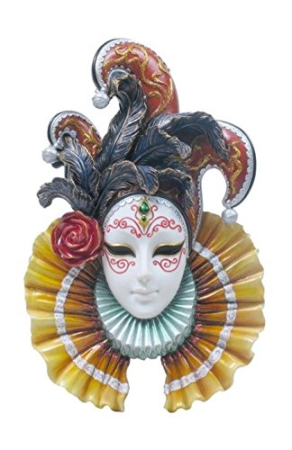 6944197109419 - 13 INCH COLORFUL WALL PLAQUE JESTER MASK OBJET D'ART COLLECTIBLE GIFT