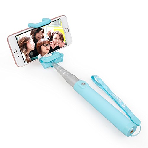 6944326347576 - FOTOPRO SELFIE STICK MONOPOD SUPER LIGHT WITH BUILT-IN BLUETOOTH CONTROL FOR IPHONE 6 ANDROID,BLUE