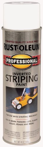 6944942557229 - RUST-OLEUM 2593838 PROFESSIONAL STRIPE INVERTED STRIPING SPRAY PAINT, WHITE, 18-OUNCE
