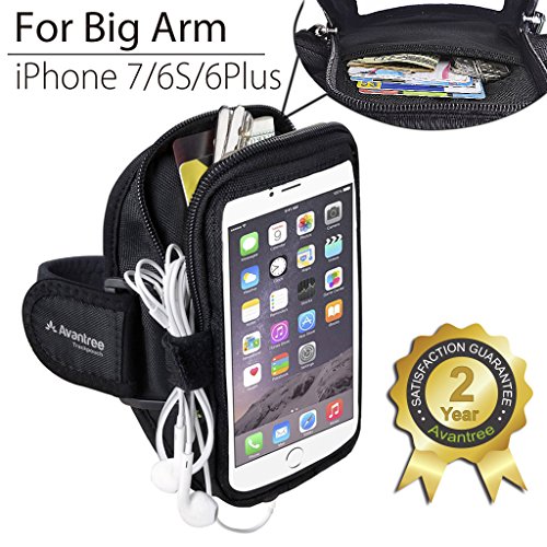 6945624922786 - AVANTREE TRACKPOUCH V2 FOR BIG ARM IPHONE 7 6 6S PLUS SWEATPROOF ARMBAND FOR SPORTS RUNNING & EXERCISE, LARGE ROOM FOR KEY, CARD, BEST STRETCHY FABRIC