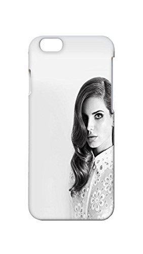 6949554642103 - IPHONE 6 CASE, IPHONE 6 CASES - FASHION 3D HARD CASE BUMPER FOR IPHONE 6 LANA DELREY BLACK AND WHITE SCRATCH-PROOF HARD BACK CASE COVER FOR IPHONE 6 4.7 INCHES