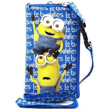 6950042920214 - DESPICABLE ME MINIONS AUTHENTIC LICENSED LANYARD WITH CELLPHONE PURSE/WALLET (BLUE)