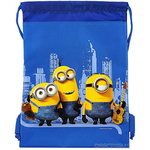 6950042920344 - DESPICABLE ME MINIONS AUTHENTIC LICENSED DRAWSTRING BAG BACKPACK (BLUE)