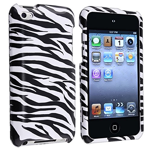 6950061652967 - SNAP-ON PROTECTOR HARD CASE FOR IPOD TOUCH 4TH GENERATION / 4TH GEN - ZEBRA PRINT