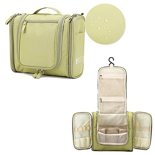 6950334936619 - TRAVEL COSMETIC TOILETRY ORGANIZER BAG W/ HANGING HOOK&HAND CARRY,FOR WOMEN GRIL MAKEUP MEN SHAVING KIT PARAPHERNALIA,HOME,TRAVEL,VACATION,BUSINESS TRIP&OUTDOOR ACTIVITY LODGING USED