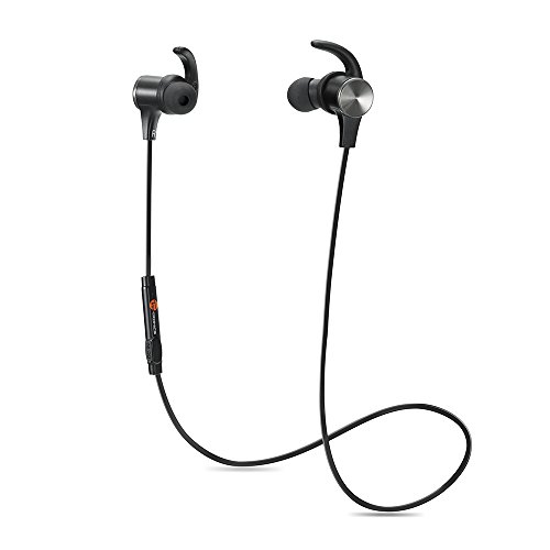 6950638983081 - BLUETOOTH HEADPHONES, TAOTRONICS WIRELESS 4.1 MAGNETIC EARBUDS STEREO EARPHONES, SECURE FIT FOR SPORTS WITH BUILT-IN MIC