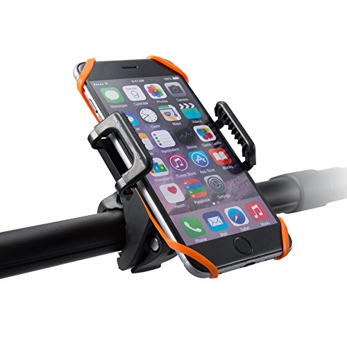 6950638983838 - BICYCLE BIKE MOUNT HOLDER, UNIVERSAL TAOTRONICS CRADLE RACK FOR SMARTPHONE, GPS AND OTHER DEVICES (ONE-BUTTON RELEASED, 360 DEGREES ROTATABLE, RUBBER STRAP)