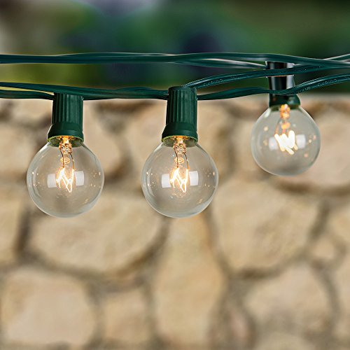 6950639005751 - TAOTRONICS GLOBE STRING LIGHTS WITH 25 CLEAR G40 BULBS,UL LISTED FOR INDOOR / OUTDOOR USE, 26FT.