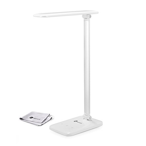 6950639006055 - TAOTRONICS LED DESK LAMP DIMMABLE (FLEXIBLE ARM, 3-LEVEL DIMMER, TOUCH-SENSITIVE CONTROLLER, GLOSSY WHITE, 6W)